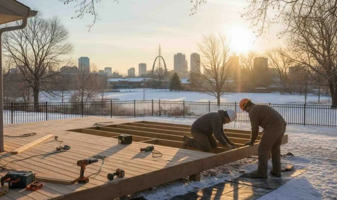 Deck Project in January for St. Louis MO